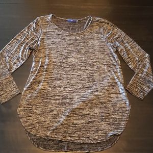 Apt 9 Black/Gray Longsleeve Tunic